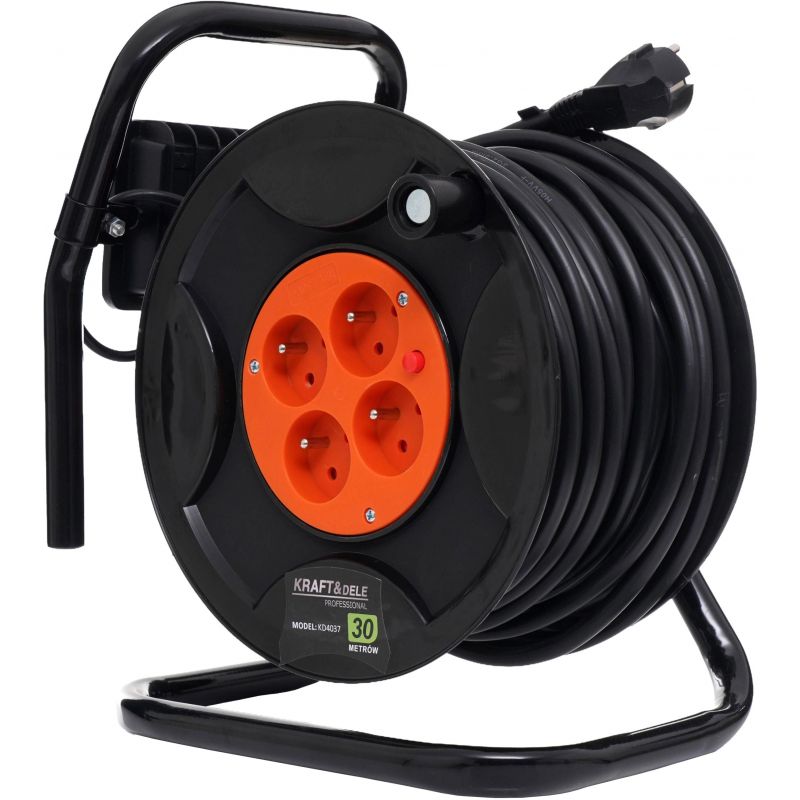 Przedłużacz ogrodowy bębnowy 3x2.5mm 30M KD4021