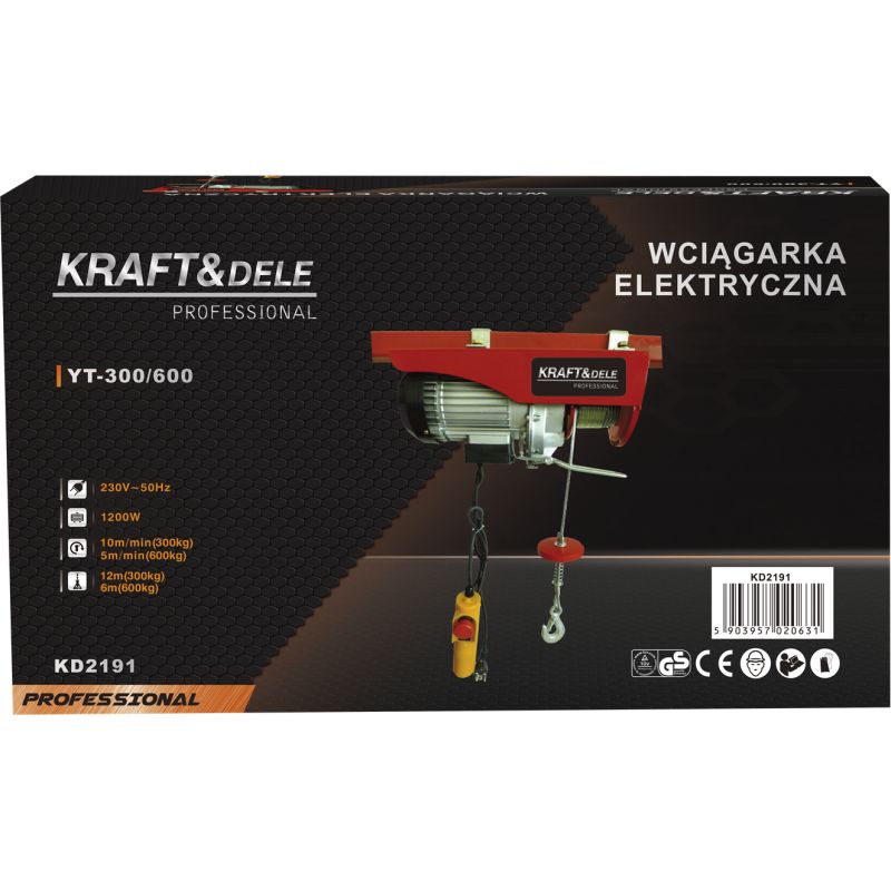 Wyciągarka elektryczna 230V 1200W KD2191