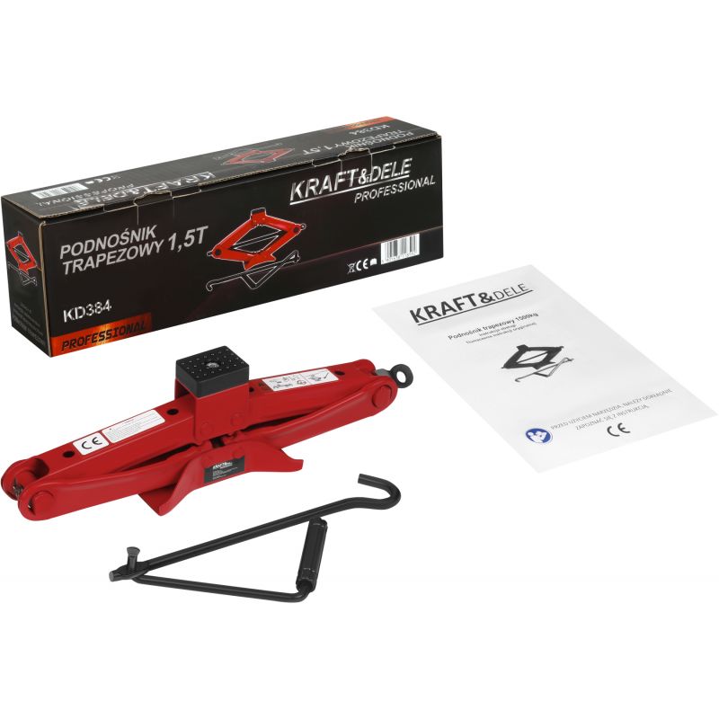 Podnośnik samochodwy trapezowy 1,5T KD384