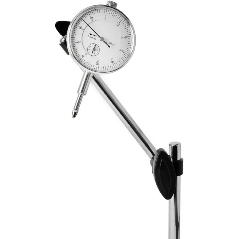 Czujnik zegarowy + statyw magnetyczny 0-10mm + końcówki KD11291