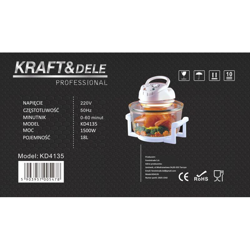 18L halogénový konvektomat KD4135