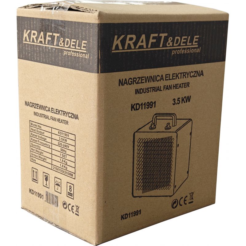 Elektrický ohrievač 3500 W, model KD11991