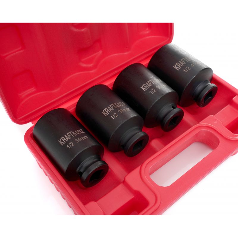 Nasadki udarowe 1/2" 6-KĄTNE 4 szt. KD11754