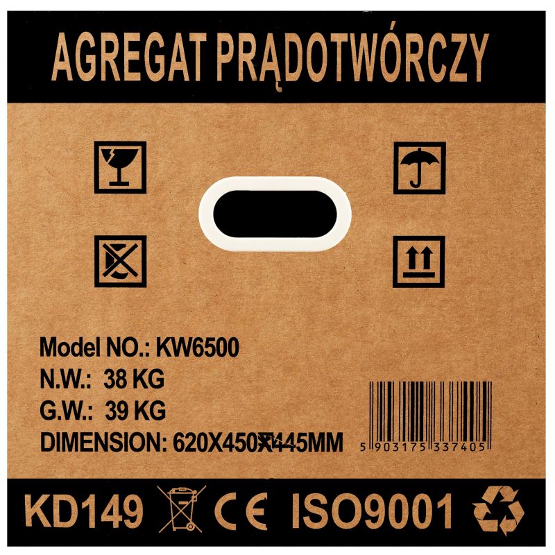 Generátorová súprava 3500W LCD voltmeter 12/230V KD149