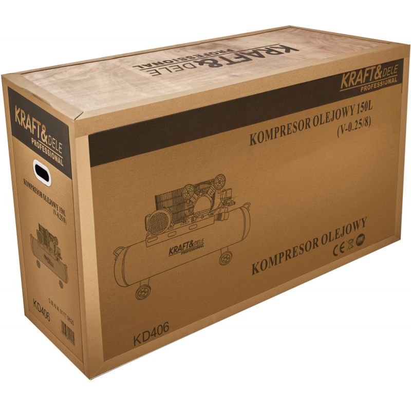 Olejový kompresor 150L 400V KD406