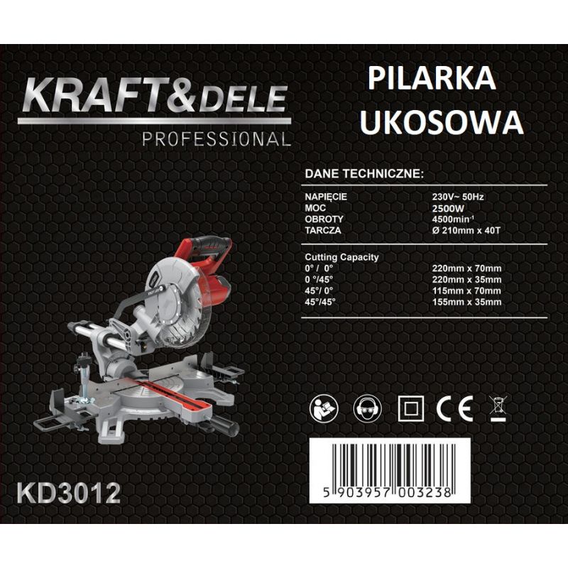 Pilarka ukosowa 2500W KD3012