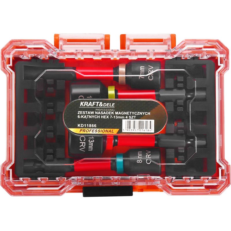 Zestaw nasadek magnetycznych hex 4 el KD11866