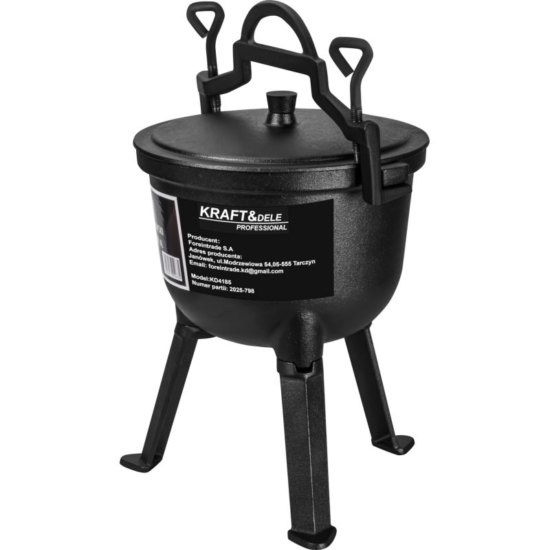 Kociołek myśliwski / Garnek żeliwny 4L KD4185