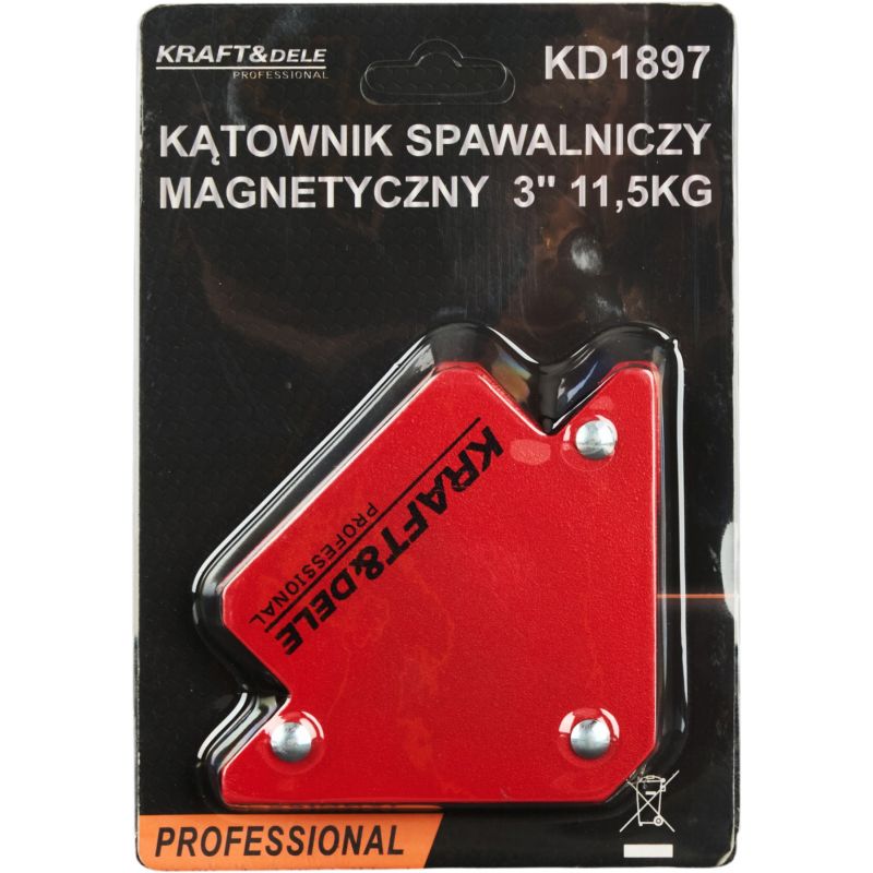 Kątownik magnetyczny spawalniczy 3" KD1897