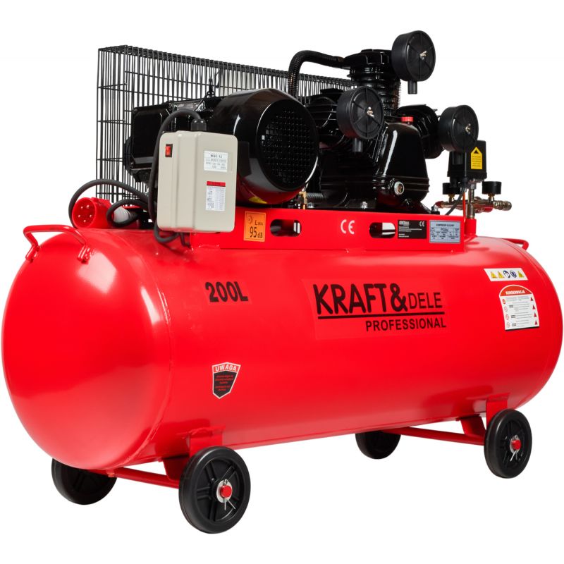 Kompresor Olejowy 200L 3 Tłoki 400V KD408