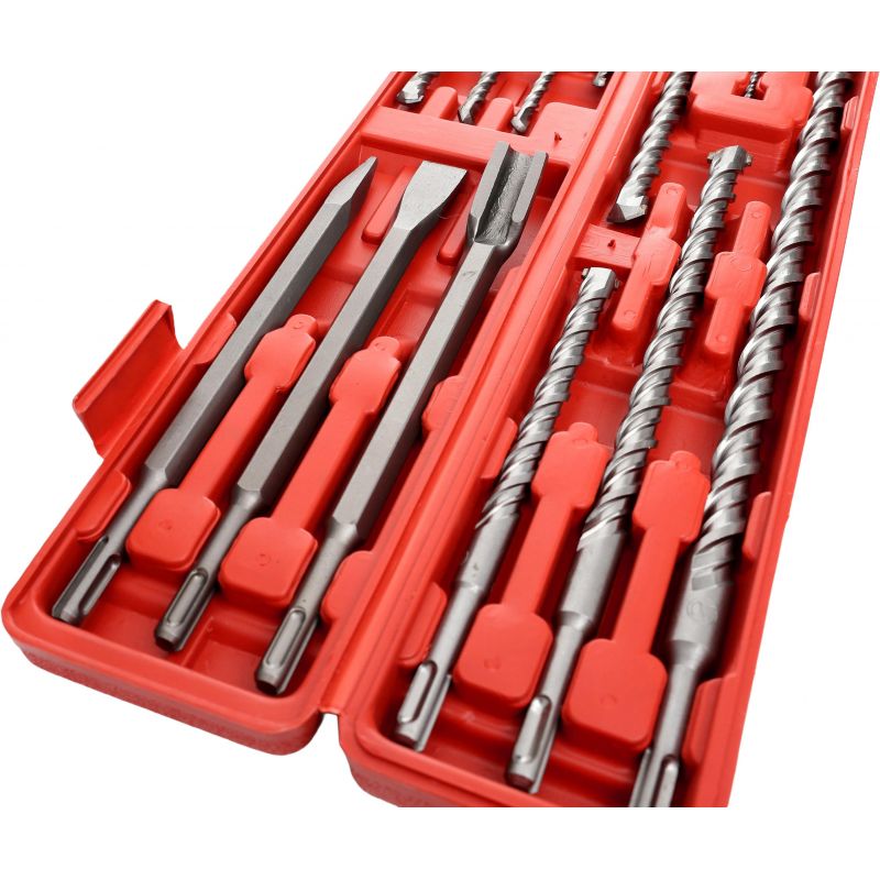 Zestaw 9 wierteł S4 + 3 dłuta SDS+ KD10206