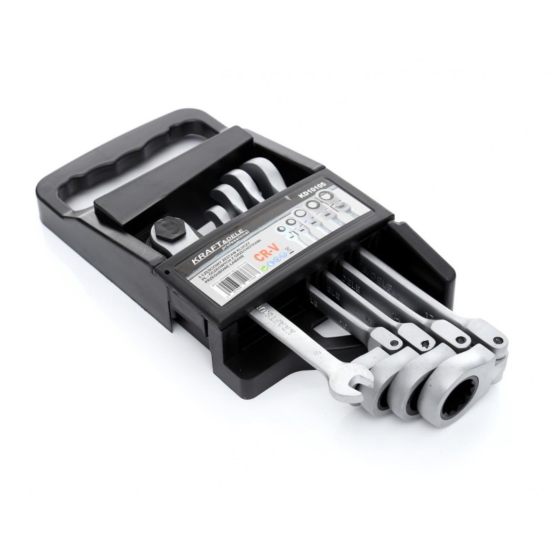 Klucze Płasko Oczkowe KD10105 z Grzechotkami Łamane