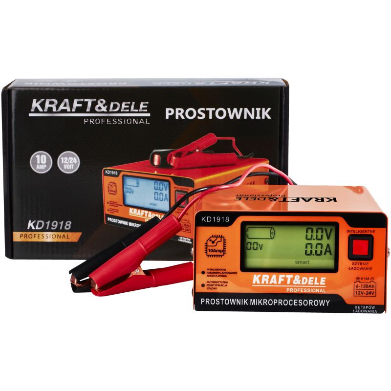 Prostownik mikroprocesorowy 10AMP 12/24V
