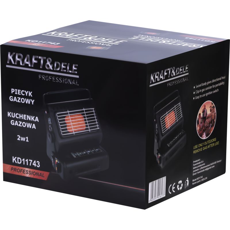 Piecyk turystyczny 2W1 - kuchenka/grzejnik KD11743