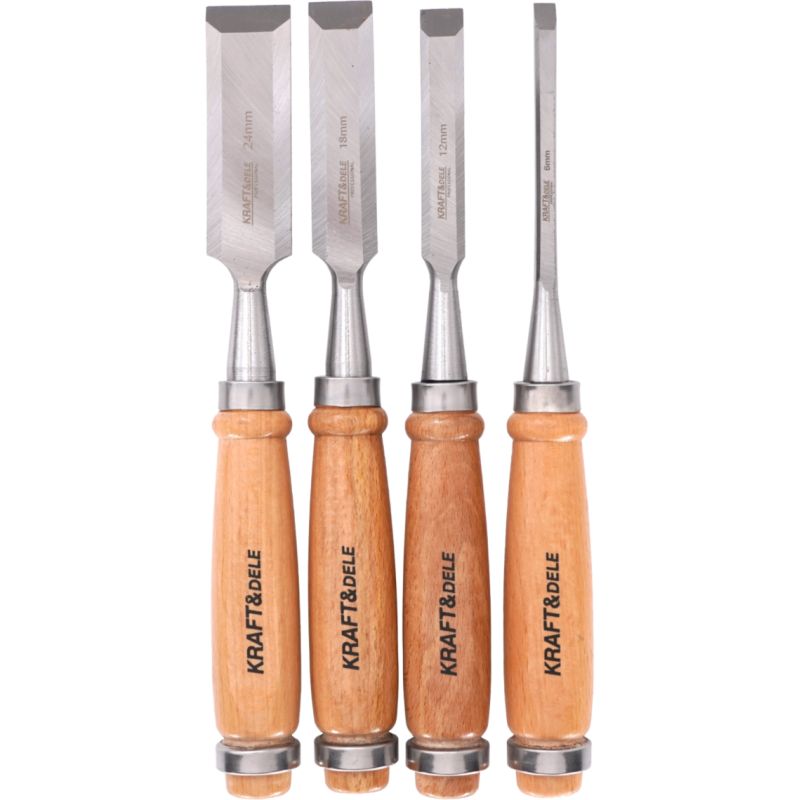 Sada tesárskych dliek 4 kusy, 6, 12, 18, 24 mm, KD11770