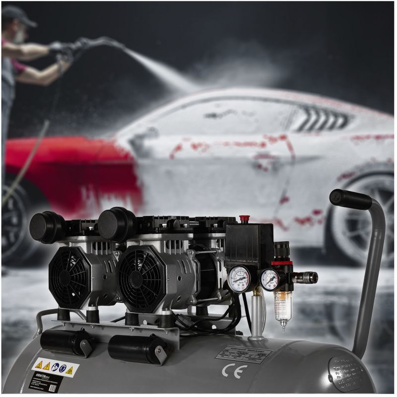 Kompresor bezolejowy 100L / 2 x 1500W KD1398