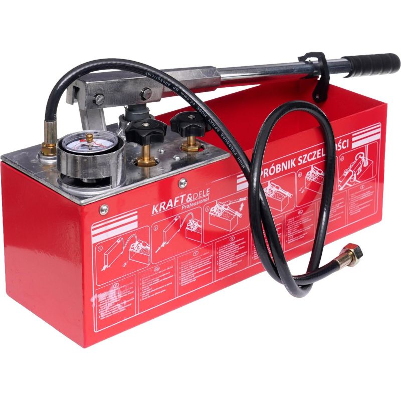 Pompa kontrolna do prób ciśnieniowych 0-50kg / 45ml / 12L KD10478