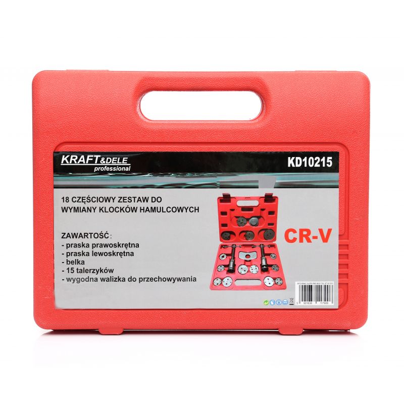 Zestaw do wymiany klocków hamulcowych 18el. KD10215