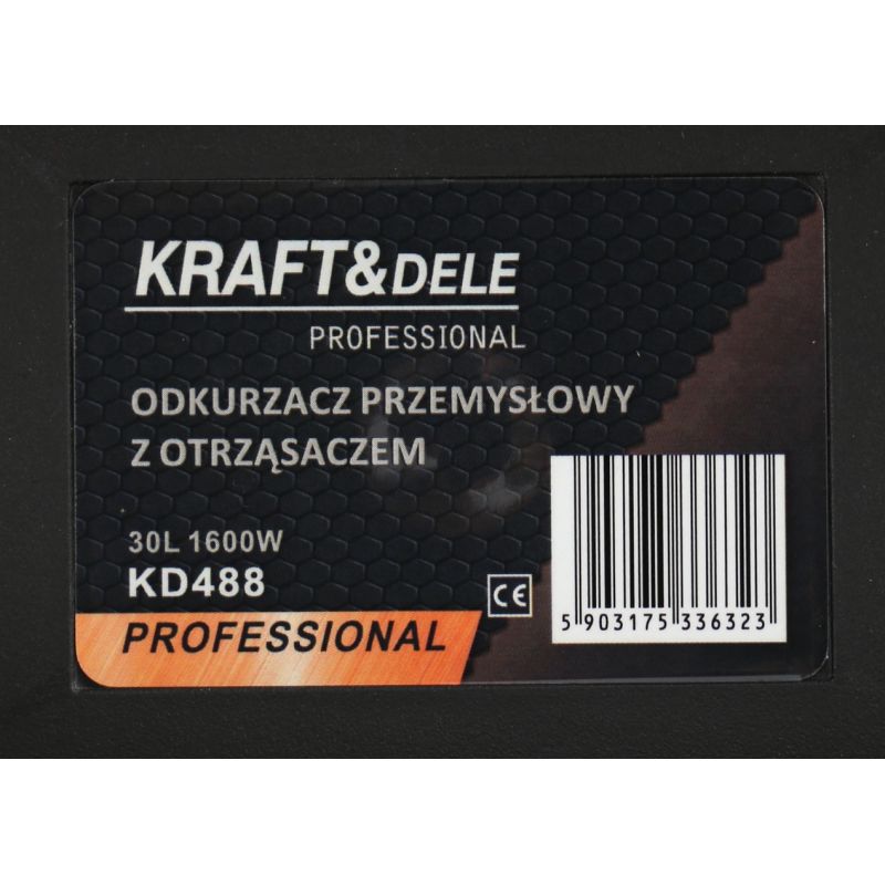 Odkurzacz przemysłowy budowlany do gipsu z otrząsaczem KD488