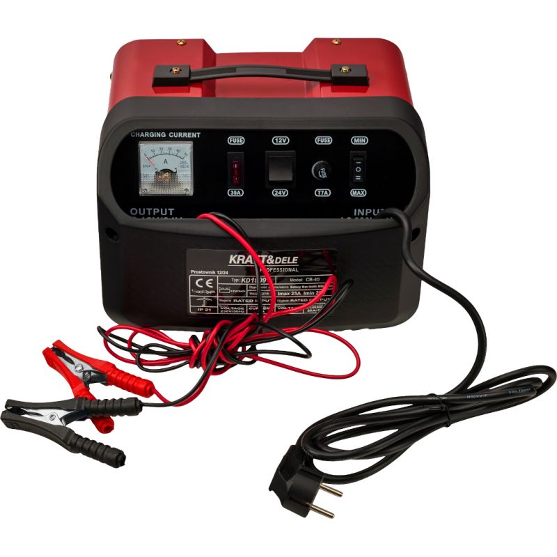Prostownik samochodowy 12 24V 40A 300Ah KD1909