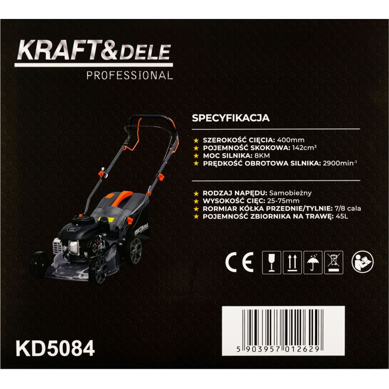 Benzínová kosačka s výkonom 8 koní, samopohybová, model KD5084