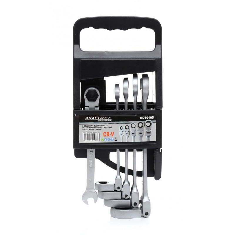 Klucze Płasko Oczkowe KD10105 z Grzechotkami Łamane