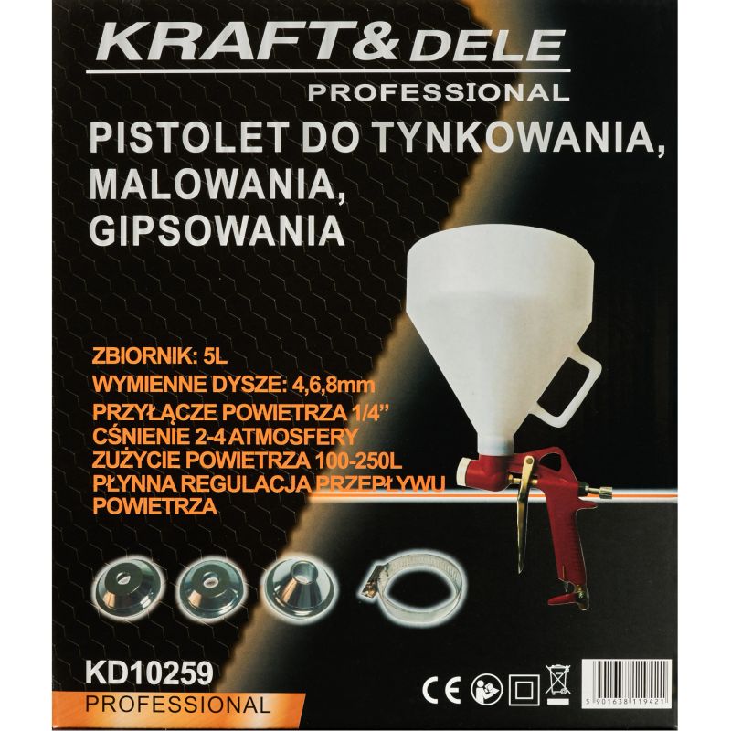 Pistolet do tynków 5L KD10259