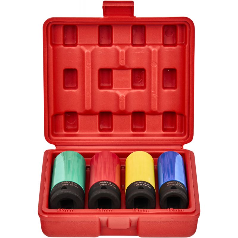Nasadki udarowe 4el. 1/2" L:79 KD11751