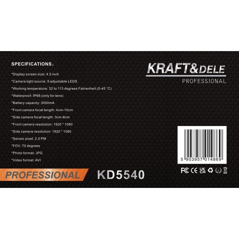 Kamera endoskopowa 3000mAh KD5540