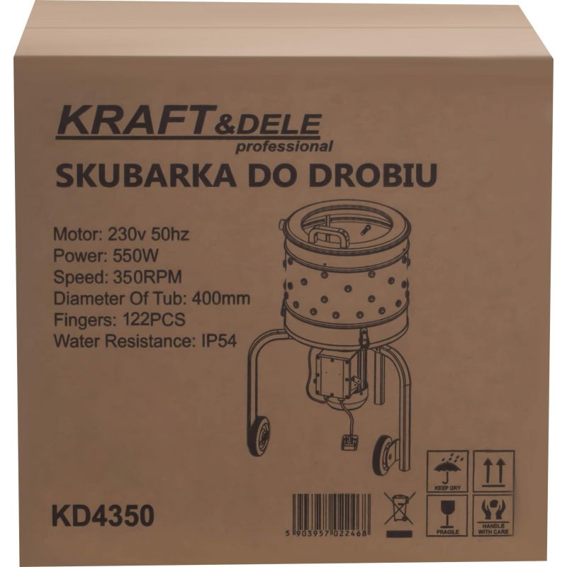Skubarka do drobiu 550W 400mm KD4350