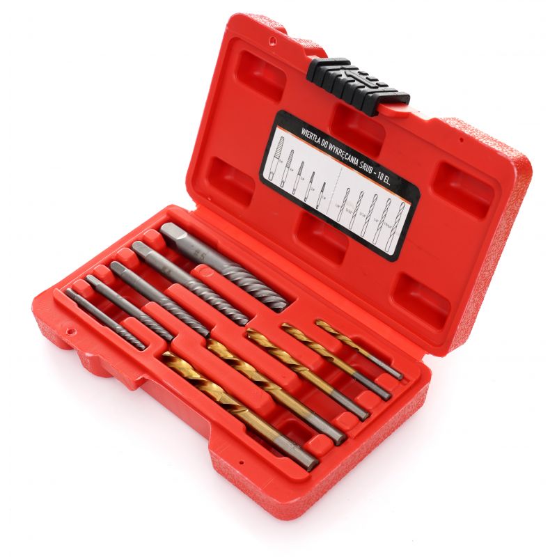 Wiertła do wykręcania śrub 10el. KD11790