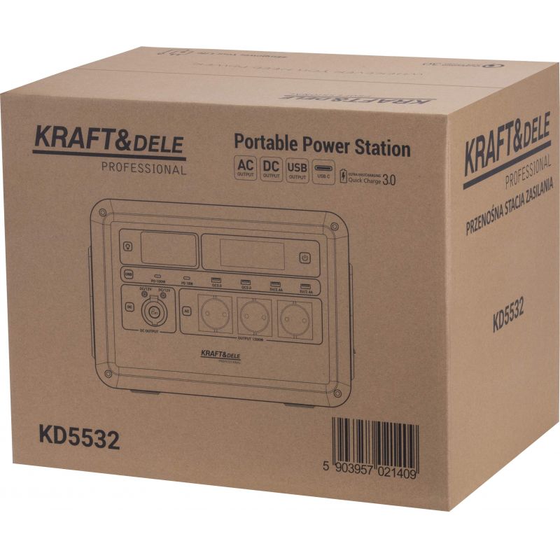 Przenośna stacja zasilania 1152Wh 45Ah / 25.6V KD5532