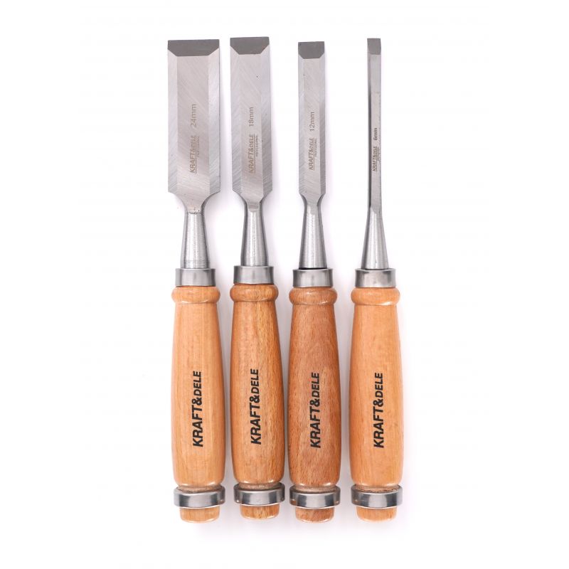 Sada tesárskych dliek 4 kusy, 6, 12, 18, 24 mm, KD11770