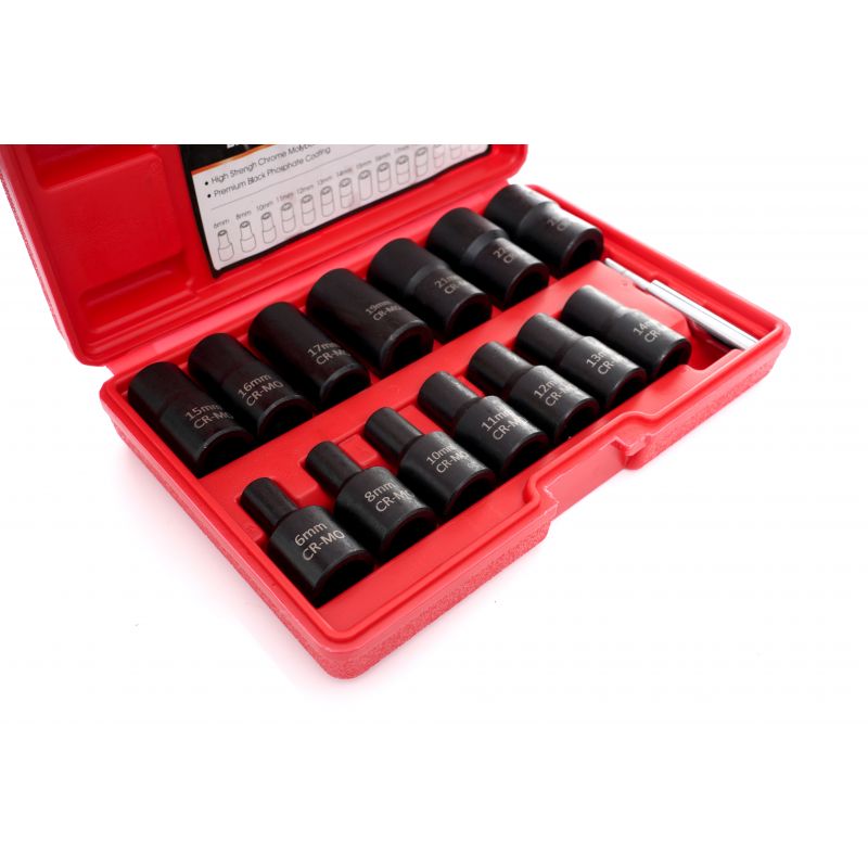 Zestaw nasadek do obrabianych śrub 1/2" - 15 el. KD11793