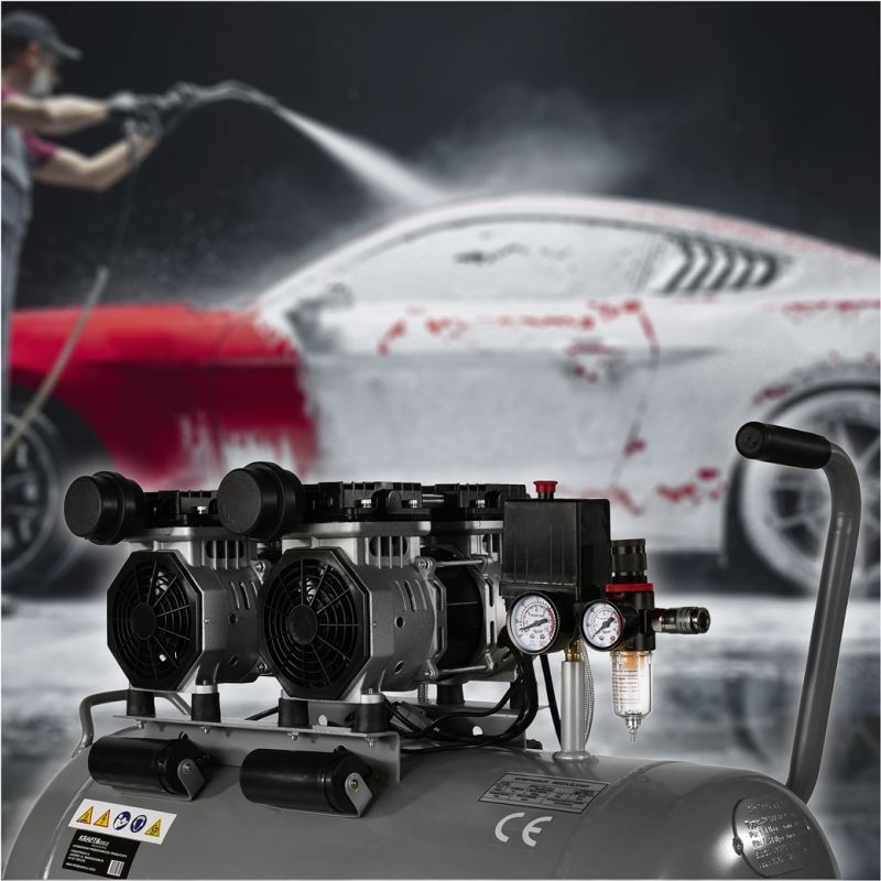 Kompresor bezolejowy 100L / 2 x 1500W KD1398