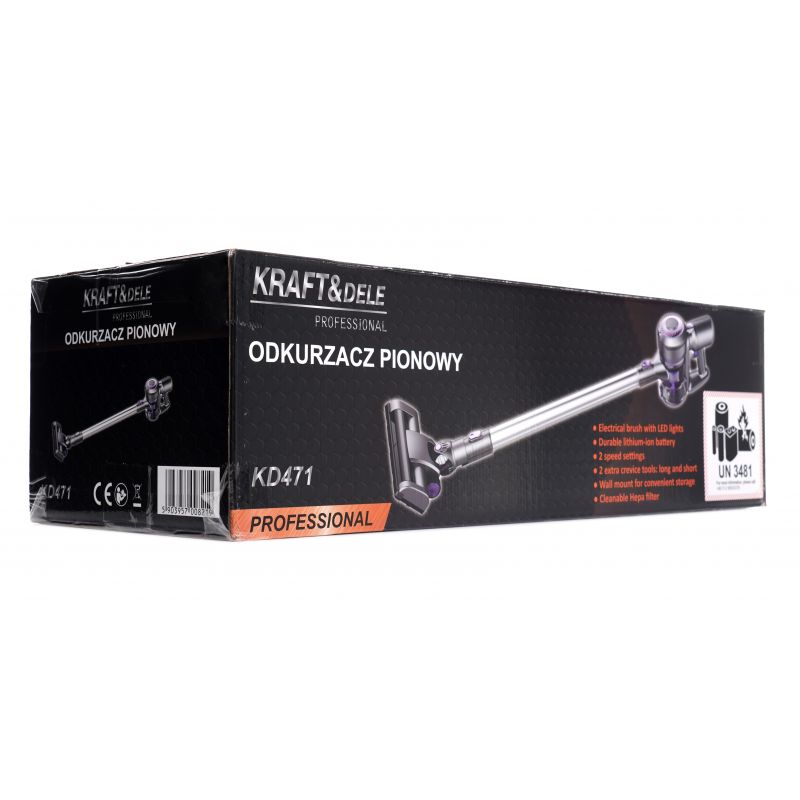 Bezprzewodowy odkurzacz pionowy 0,8L KD471