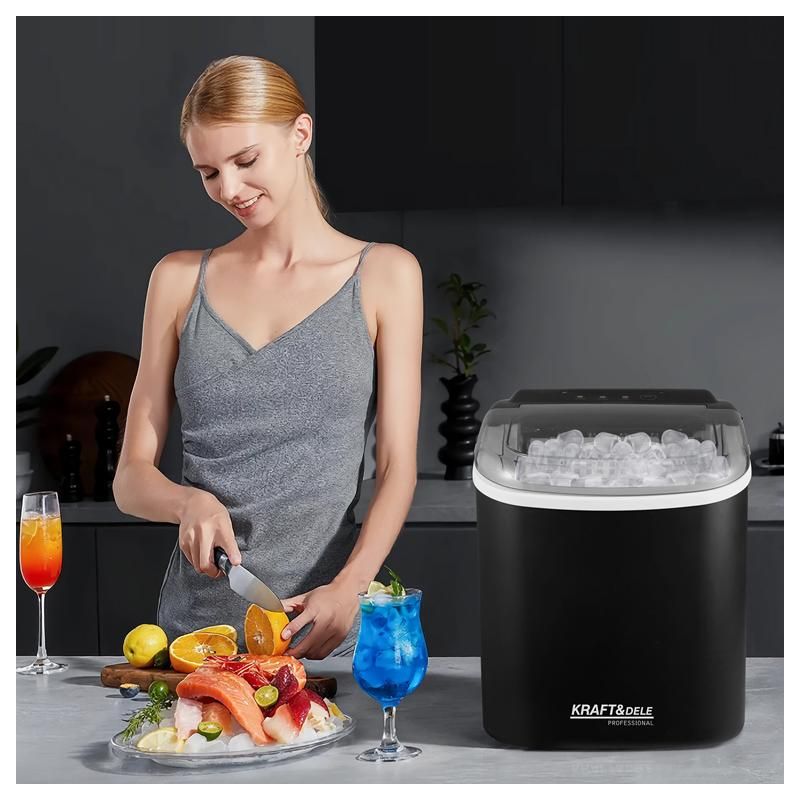 Prístroj na výrobu ľadu, kapacita 12 kg/24 h, výkon 120 W, objem 1,2 l, model KD4124