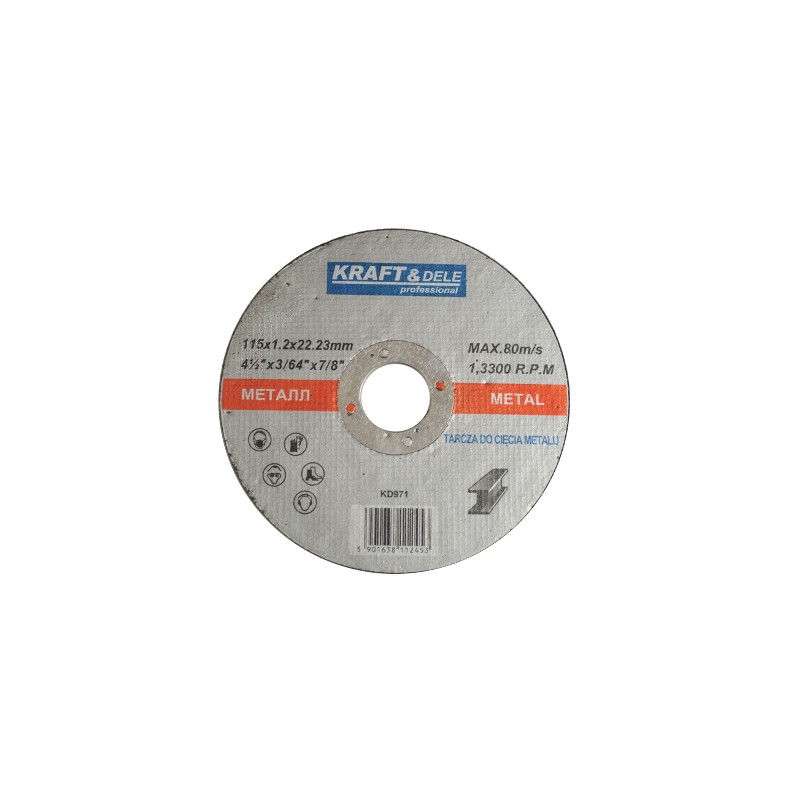 Tarcza do metalu 115x1,2x22,23 KD971