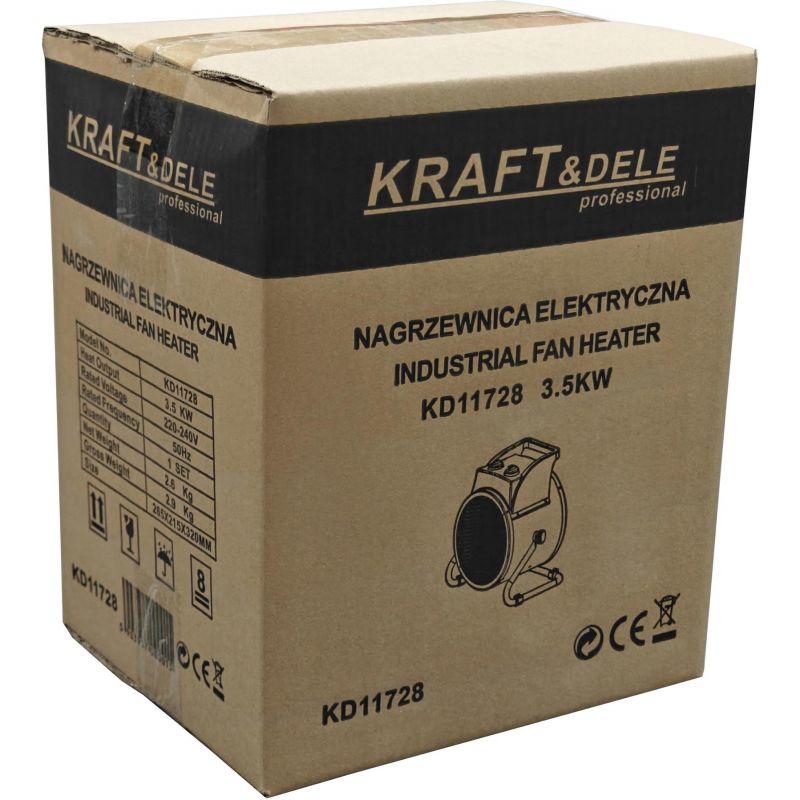 Nagrzewnica elektryczna farelka 3,5kW 230V KD11728