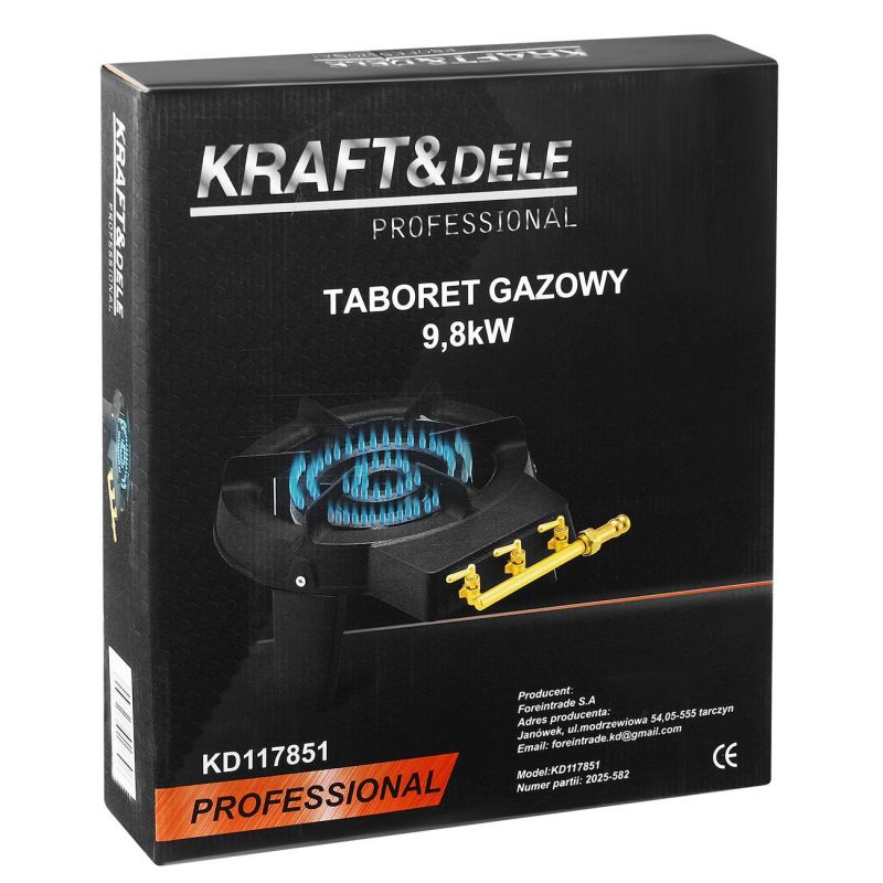 Taboret gazowy 9,8kW KD117851