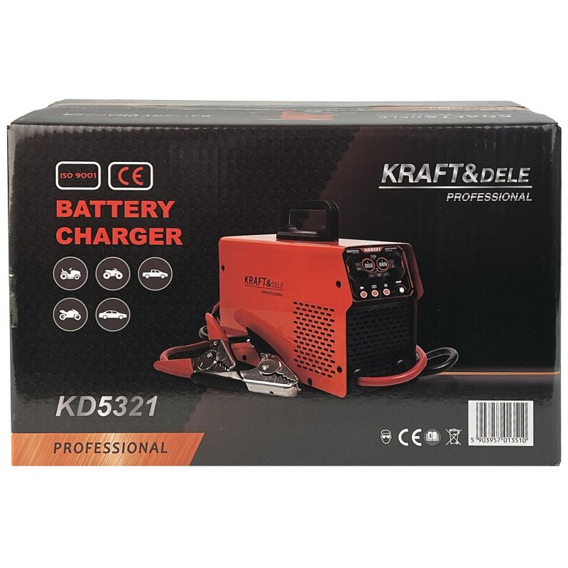 Prostownik z rozruchem 12/24V 50-800Ah 80A rozruch 600A KD5321