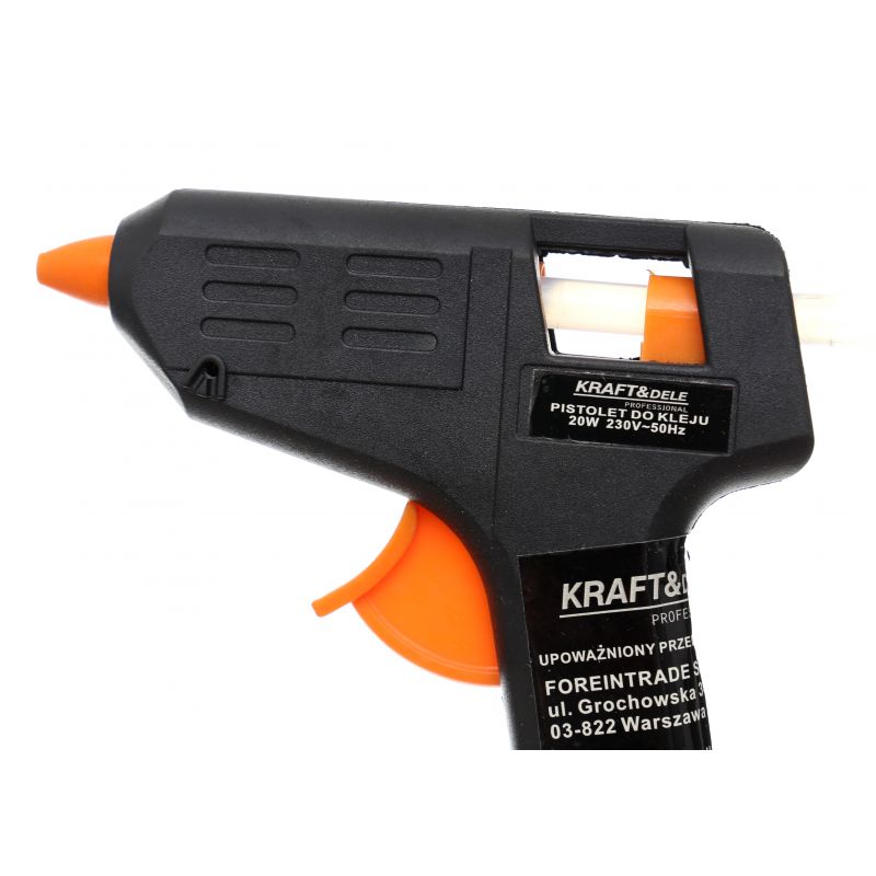 Pistolet do kleju na gorąco 20W + 7 wkładów KD10351