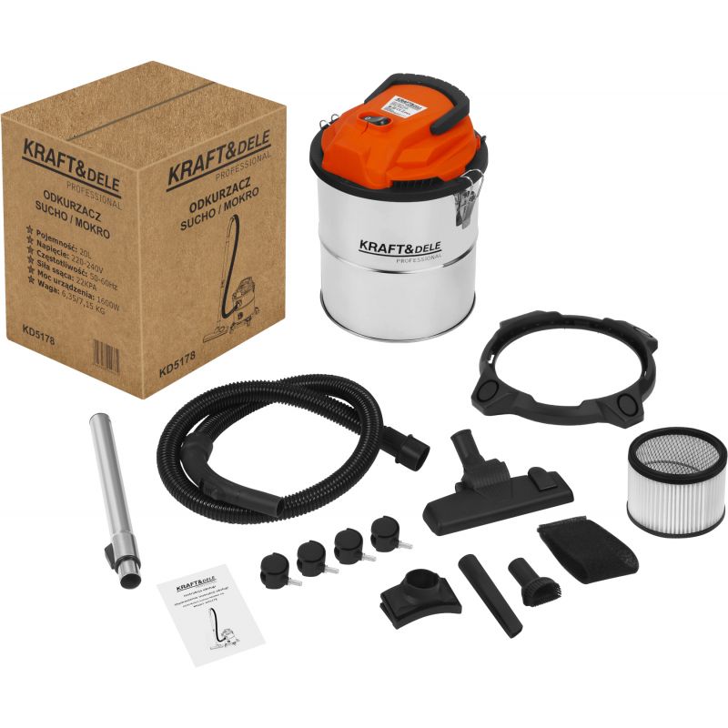 Odkurzacz sucho/mokro 20L KD5178