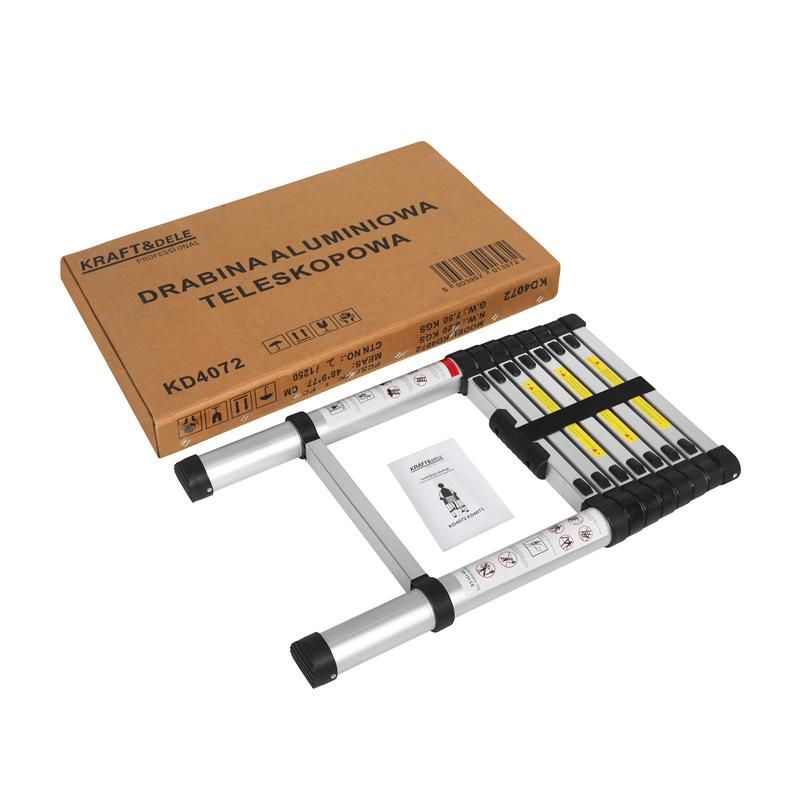 Drabina aluminiowa 8 stopni / 2,6m / max 150kg