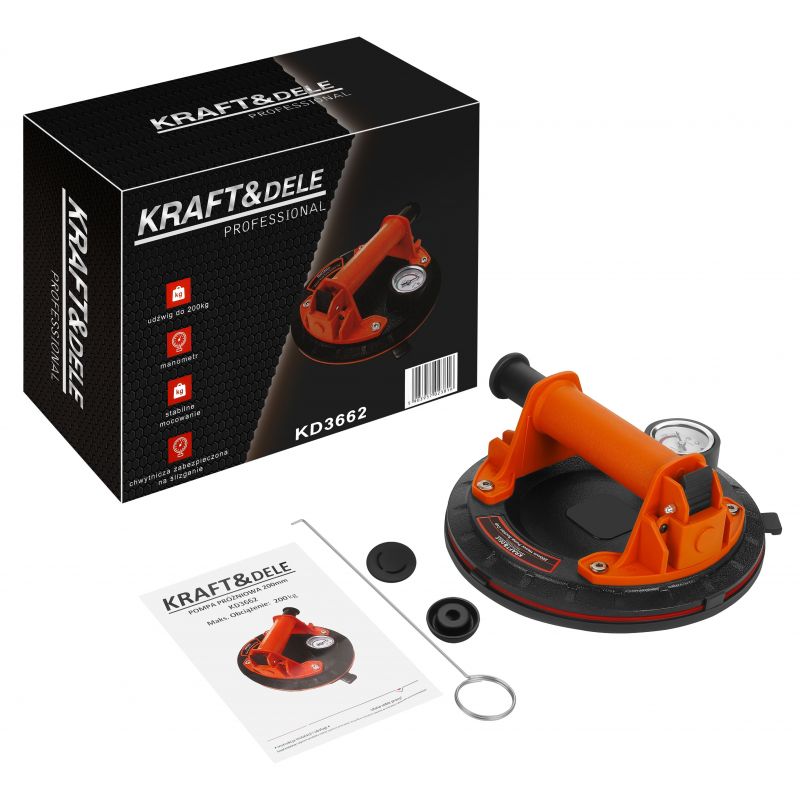 Przyssawka próżniowa 200mm 200kg KD3662