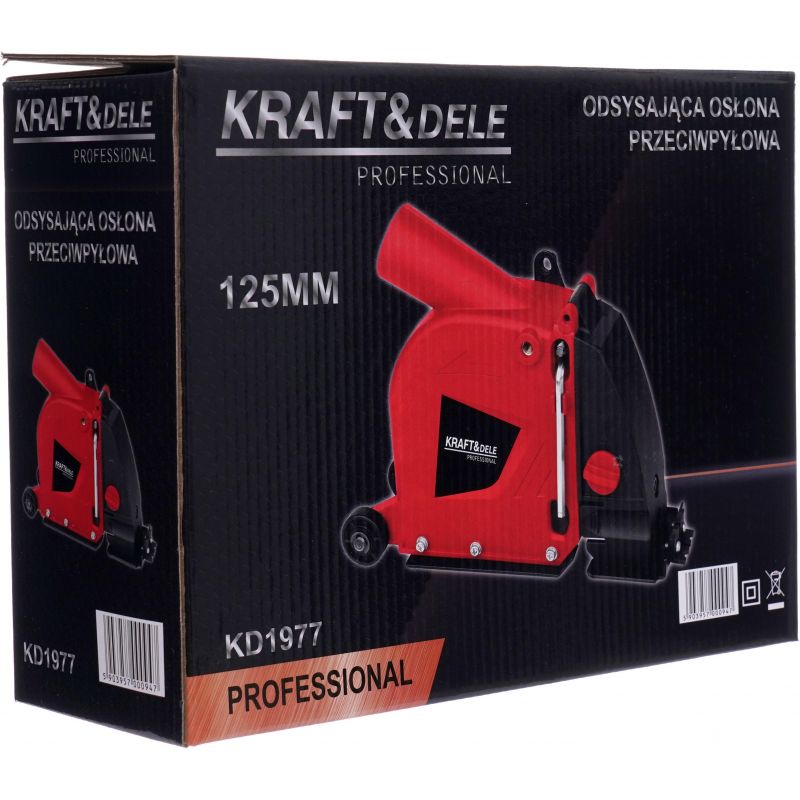 Osłona przeciwpyłowa z funkcją odsysania do szlifierki bruzdownicy 115/125mm KD1977