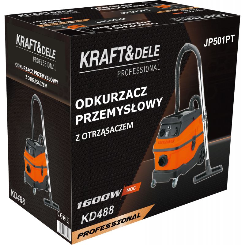 Odkurzacz przemysłowy budowlany do gipsu z otrząsaczem KD488