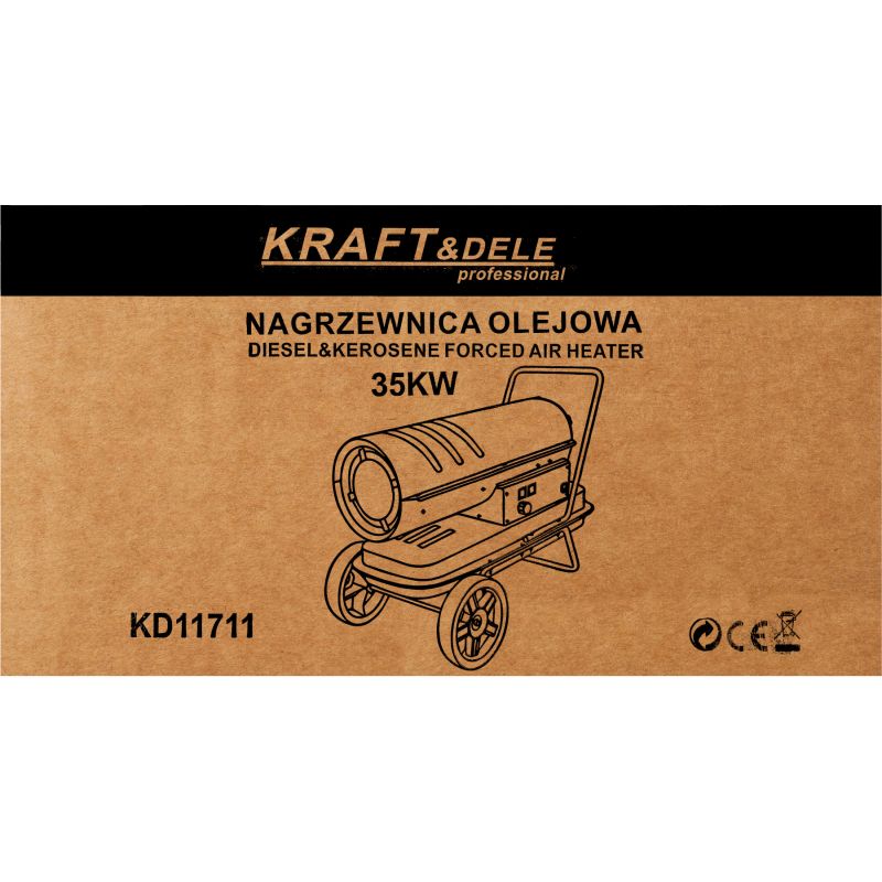 Nagrzewnica olejowa 35kW termostat KD11711