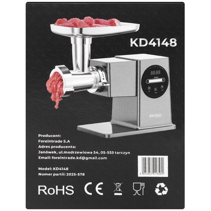 Mlynček na mäso 4KG/MIN 2500W KD4148