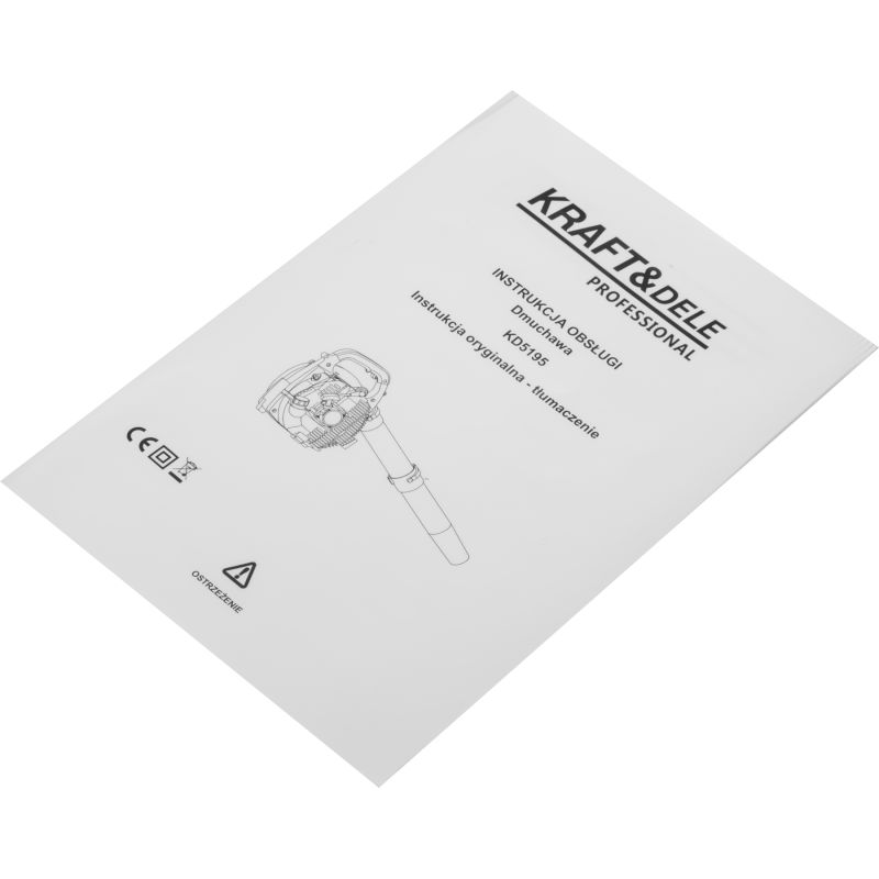 Spalinový fúkač 2,8 HP, prietok vzduchu 350 km/h, model KD5195